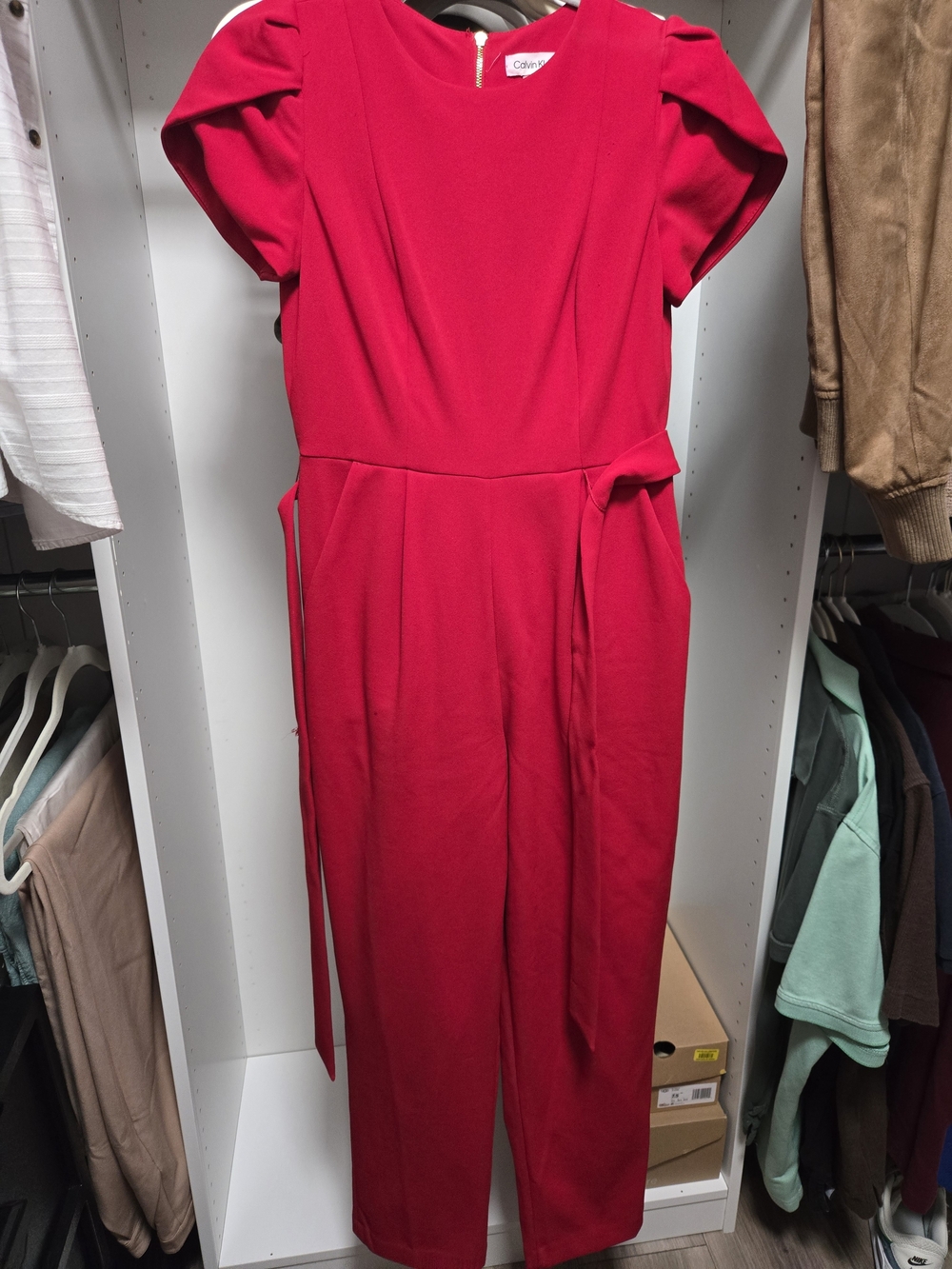 Calvin Klein Red Women's Jumpsuit Dress